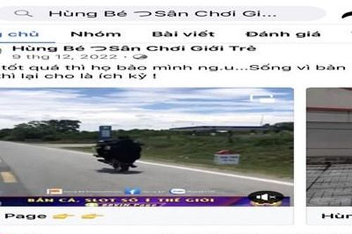 Hà Tĩnh: Khởi tố vụ án nhóm thiếu niên lạng lách, bốc đầu xe máy để câu view