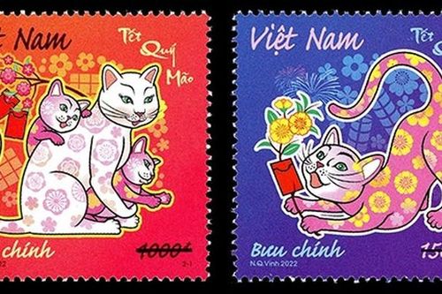 Ngắm bộ tem 'Tết Quý Mão 2023' mới phát hành