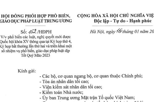 Kịp thời phố biển các luật, nghị quyết mới được Quốc hội thông qua