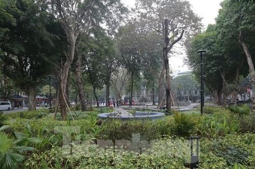 Khoác 'áo mới' cho Vườn hoa Diên Hồng