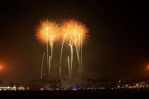 Lung linh màn pháo hoa chào đón năm mới 2023 tại TP Hà Tĩnh