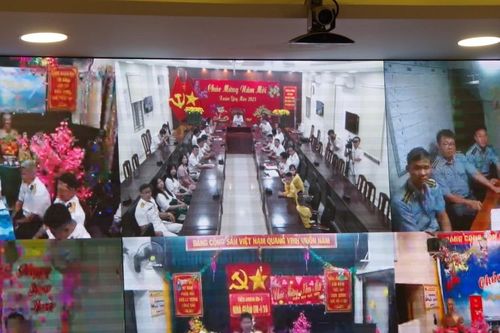 Vùng 2 Hải quân chúc mừng năm mới trực tuyến các lực lượng trực tết