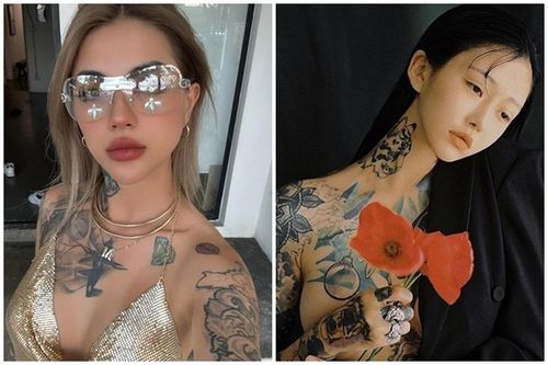 Hot girl xăm trổ Việt - Hàn vẫn nữ tính dù 'vẩy mực' kín người