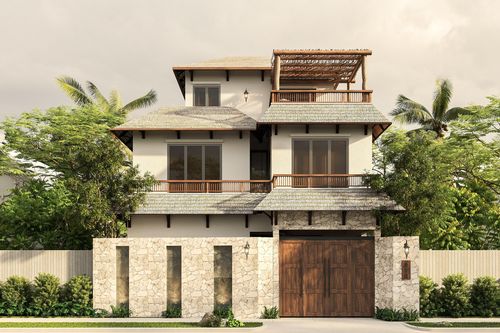 Bức tranh thiên nhiên độc đáo trong biệt thự của gia chủ có tâm hồn hướng Phật