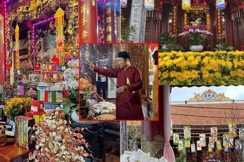 Sắc hoa đón Tết ngập Việt phủ dát vàng của Vượng Râu ở Nam Định