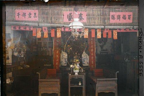 Không gian Tết Hà Nội năm 1915 qua ảnh màu của Pháp