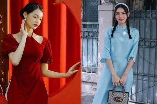 Mùng 2 Tết, áo dài tiếp tục chiếm sóng trên trang cá nhân của nhiều sao Việt