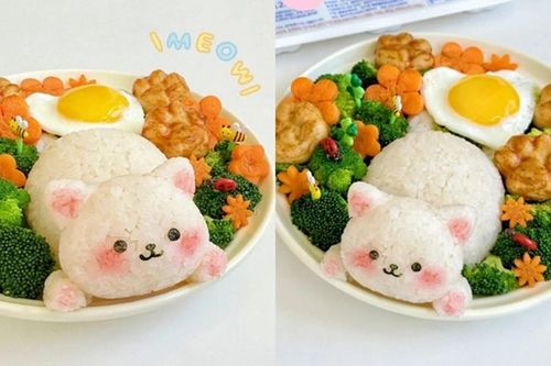 Cách làm món cơm mèo dễ thương lấy lòng bé con ngày Tết