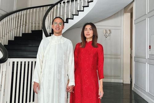 Diễm My, Tăng Thanh Hà diện đồ đỏ ngày Tết