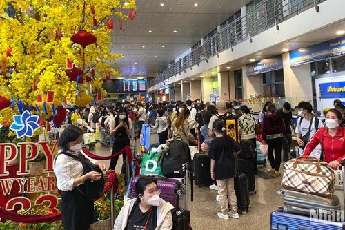 Mùng 4 Tết có 857 chuyến bay tại sân bay Tân Sơn Nhất