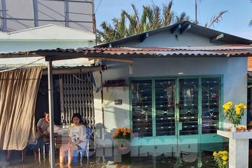 Triều cường bất ngờ 'nhấn chìm' nhiều nhà dân ở TPHCM ngày mùng 4 Tết