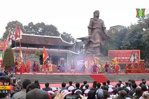 Tái hiện hình ảnh Vua Quang Trung trong lễ hội Đống Đa