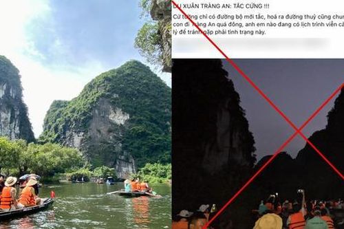 Thông tin du khách bị mắc kẹt khi đi du Xuân ở Tràng An (Ninh Bình) là không chính xác