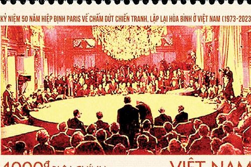 Phát hành bộ tem kỷ niệm 50 năm Hiệp định Paris