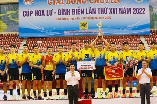 Giải bóng chuyền cúp Hoa Lư Bình Điền 2023 diễn ra ngày 11-2