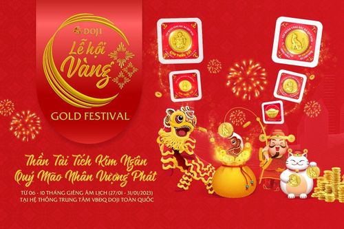 DOJI chuẩn bị nhiều sản phẩm vàng độc đáo tại lễ hội Vàng-Gold Festival 2023