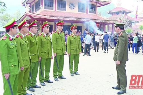 Bảo đảm an ninh trật tự tại các lễ hội đầu năm