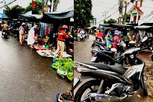 Họp chợ ở lòng đường