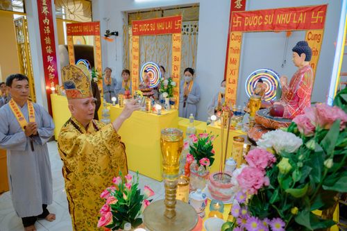 Chùa Phú Hòa khai đàn Pháp hội Dược Sư đầu năm Quý Mão