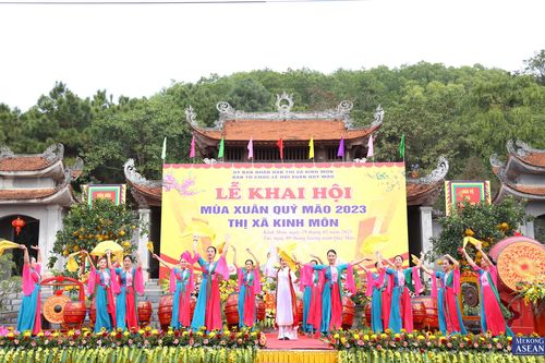 Khai hội mùa xuân Quý Mão 2023 thị xã Kinh Môn, Hải Dương