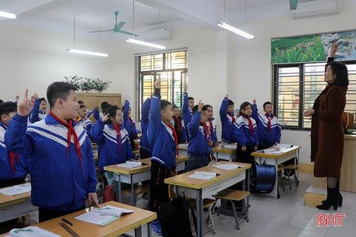 Các trường học ở Hà Tĩnh duy trì nền nếp từ giờ học đầu năm