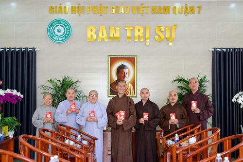 Thường trực Ban Trị sự Phật giáo Q.6, Q.7 họp mặt đầu năm Quý Mão