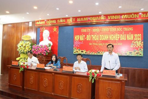 Sóc Trăng tổ chức họp mặt, đối thoại doanh nghiệp đầu năm