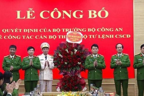Công bố tân Phó Tư lệnh Cảnh sát cơ động, Phó Giám đốc Công an tỉnh Thái Nguyên