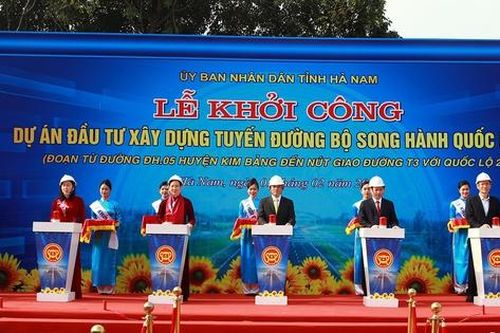 Hà Nam khởi công tuyến đường bộ kết nối các khu vực di sản