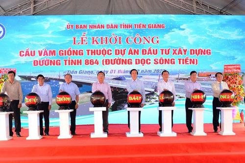 Tiền Giang khởi công công trình trọng điểm đầu tiên năm 2023