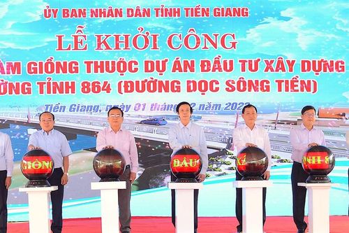 Tiền Giang tổ chức Lễ khởi công cầu Vàm Giồng