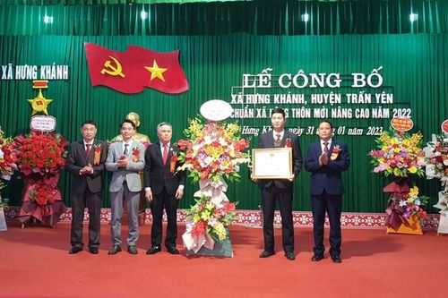 Yên Bái: Xã Hưng Khánh đón nhận Quyết định xã đạt chuẩn nông thôn mới nâng cao