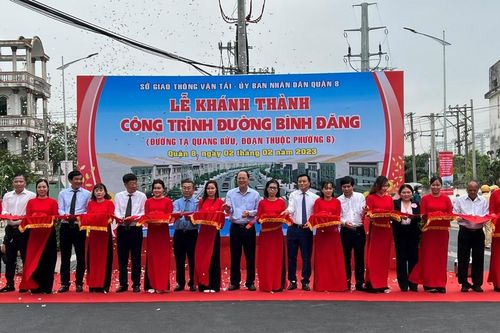 Khánh thành hơn 1,5km đường Tạ Quang Bửu, khởi công Trung tâm Y tế quận 8