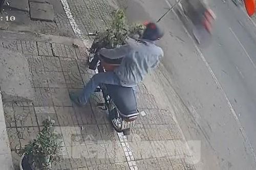 Người đàn ông ngang nhiên trộm chậu cây kiểng giữa ban ngày