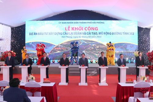 Hải Phòng tổ chức khởi công dự án đầu tư xây dựng cầu Lại Xuân