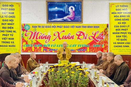 Bình Định: Ban Thường trực Ban Trị sự GHPGVN tỉnh gặp mặt Xuân Quý Mão