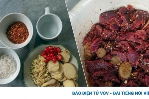 Mẳm thịt bò - món ngon độc lạ của người Thái Tây Bắc