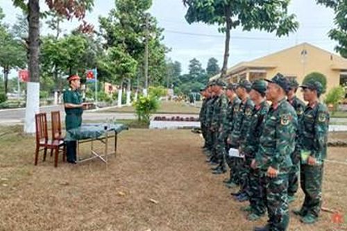 Chuẩn bị chu đáo việc tiếp nhận, huấn luyện chiến sĩ mới năm 2023