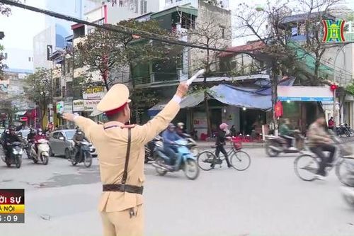 Đảm bảo ATGT cho Lễ khai ấn đền Trần