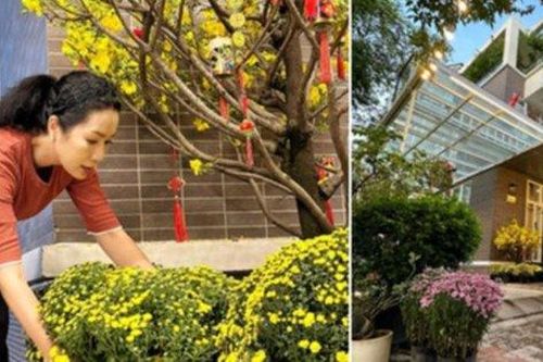 Biệt thự 10 tỷ được chồng tặng của NSƯT Trịnh Kim Chi trang trí lộng lẫy phủ đầy hoa