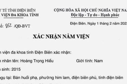 Công an tỉnh Điện Biên điều tra vụ án giả mạo giấy tờ kêu gọi từ thiện