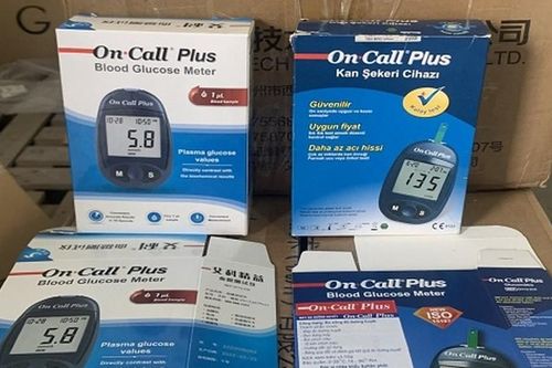 Phát hiện kho thiết bị đo đường huyết mạo nhãn hiệu