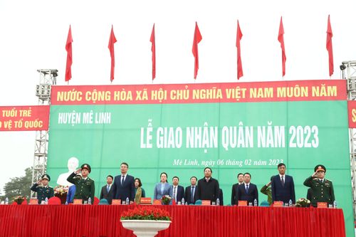 Mê Linh: 182 thanh niên lên đường nhập ngũ