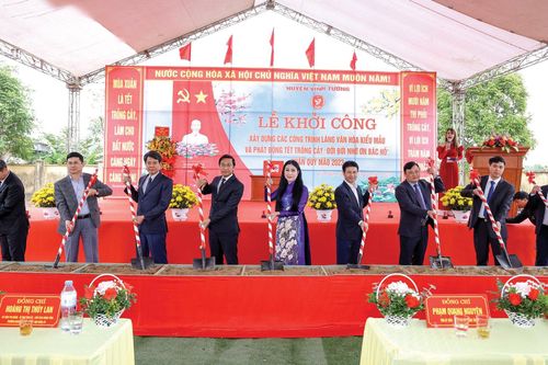 Vĩnh Phúc đồng loạt khởi công xây dựng các làng văn hóa kiểu mẫu