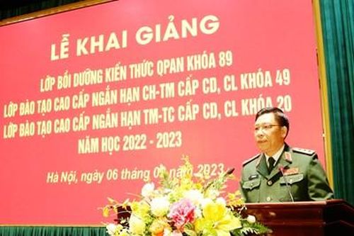 Học viện Quốc phòng khai giảng các lớp đào tạo ngắn hạn