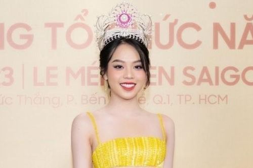 Dàn mỹ nhân chọn đầm vàng óng xuất hiện tại lễ công bố các cuộc thi hoa hậu năm 2023