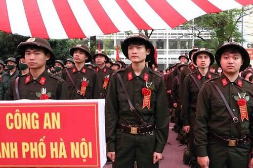 Công an Hà Nội tiếp nhận 820 thanh niên tham gia nghĩa vụ