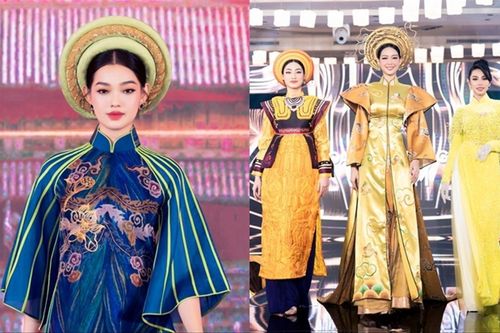 Bé Quyên thần thái ngút ngàn diễn áo dài với Thùy Tiên, fan nói: 'Đến Miss Grand VN 2023 ngay'
