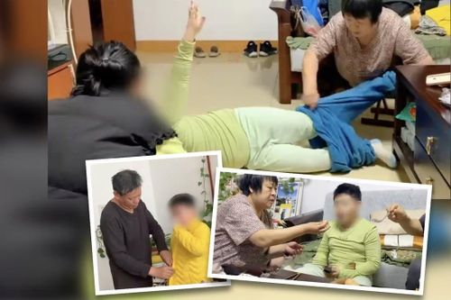 Sợ con hư vì con được ông bà mặc quần áo, đút cơm