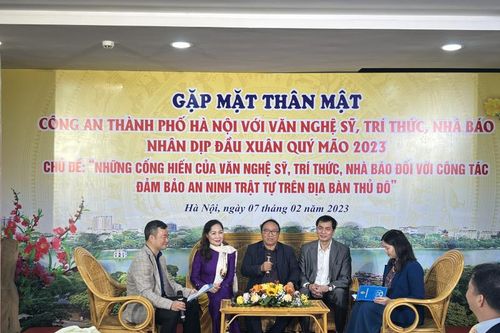 Trân trọng cống hiến của văn nghệ sĩ, báo chí, trí thức với sự nghiệp bảo vệ an ninh, trật tự
